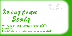 krisztian stolz business card